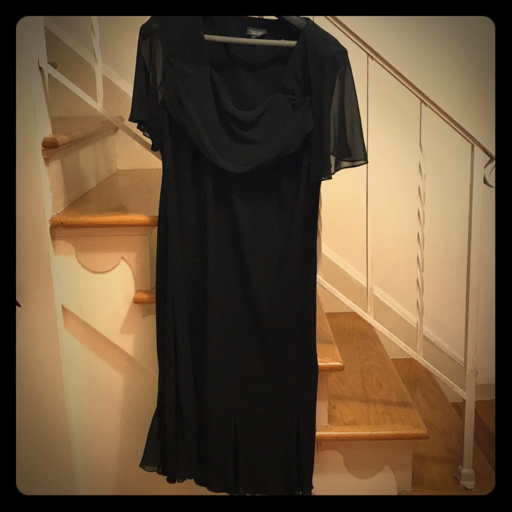 Dress Barn cowl neckline cocktail dress